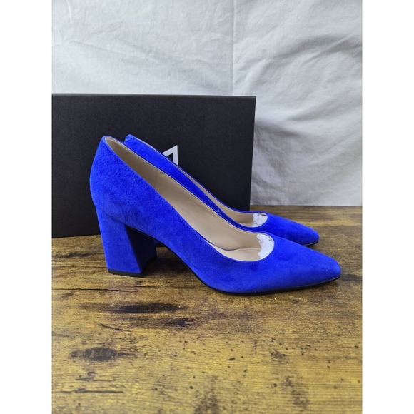 Marc Fisher Shoes - Marc Fisher LTD Womens Zala Pointed Toe Pumps Size 6.5 M Blue Suede
